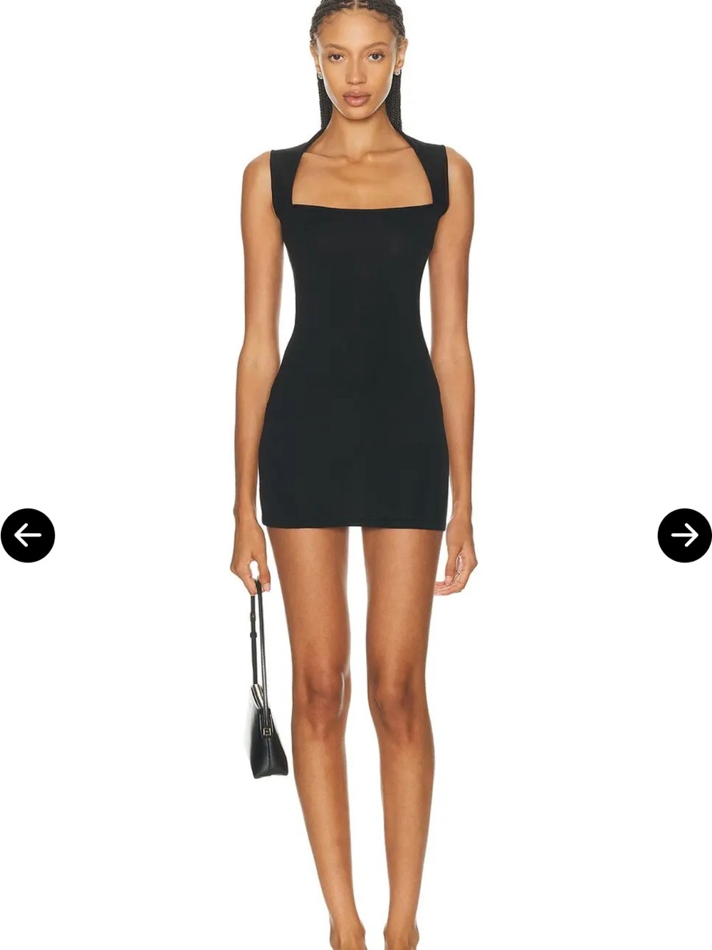 Aya Muse Lune Mini Dress Black Small NWT Needs Strap Repair